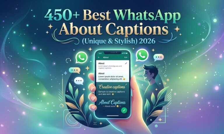 450-best-whatsapp-about-captions-unique-and-stylish-2026