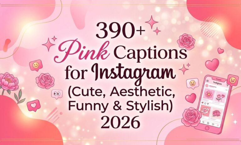 390-pink-captions-for-instagram-cute-aesthetic-funny-and-stylish-2026
