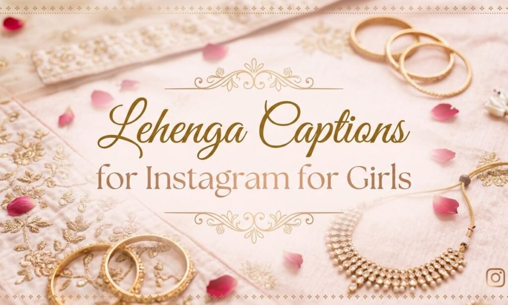 lehenga-captions-for-instagram-for-girls