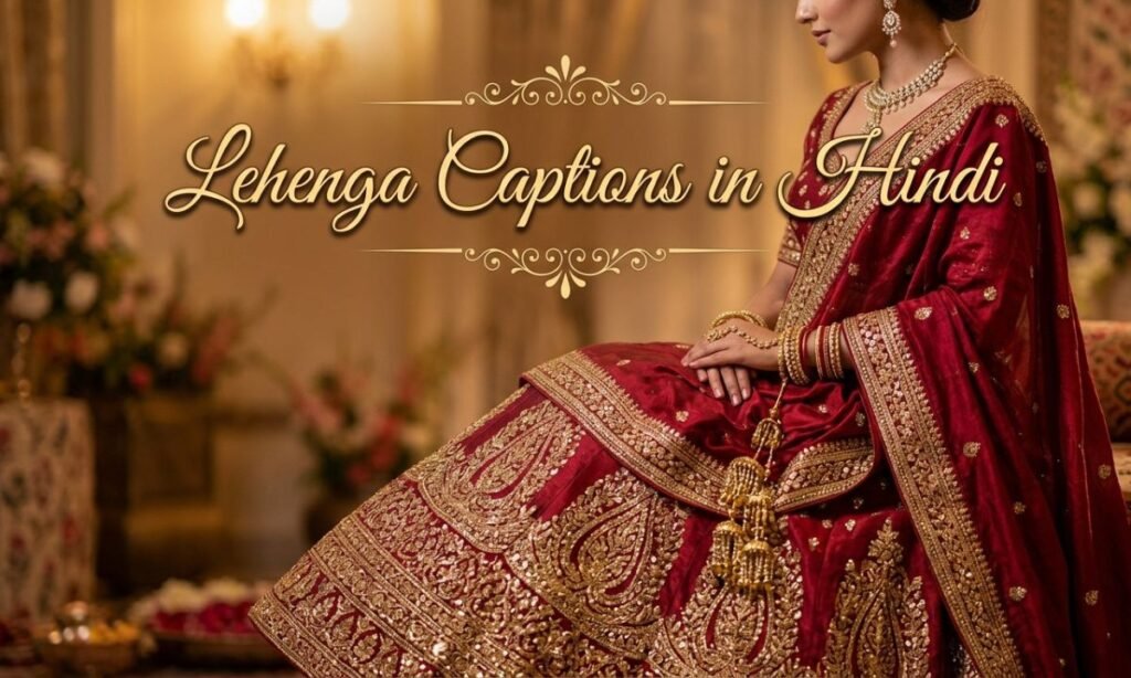 lehenga-captions-in-hindi