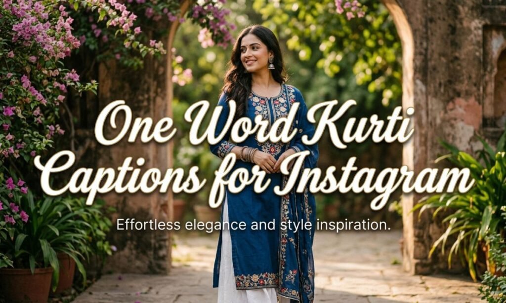 one-word-kurti-captions-for-instagram