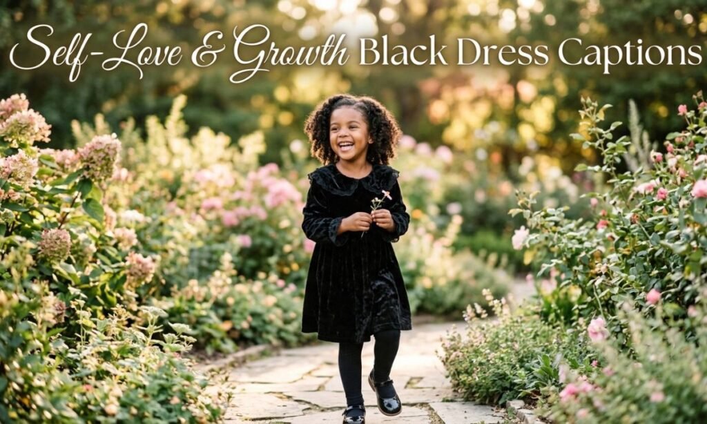 self-love-and-growth-black-dress-captions