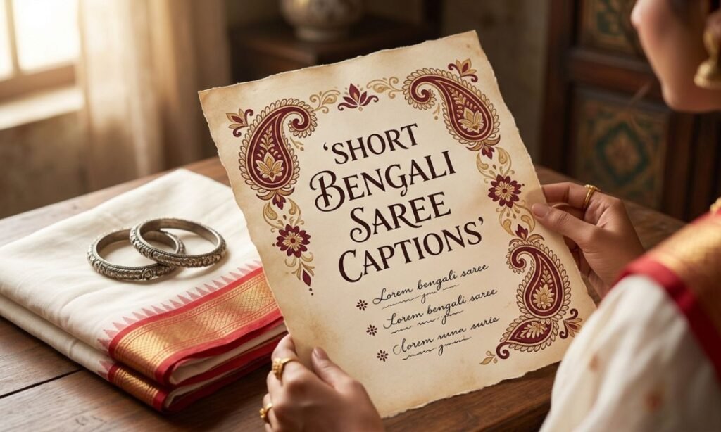 short-bengali-saree-captions