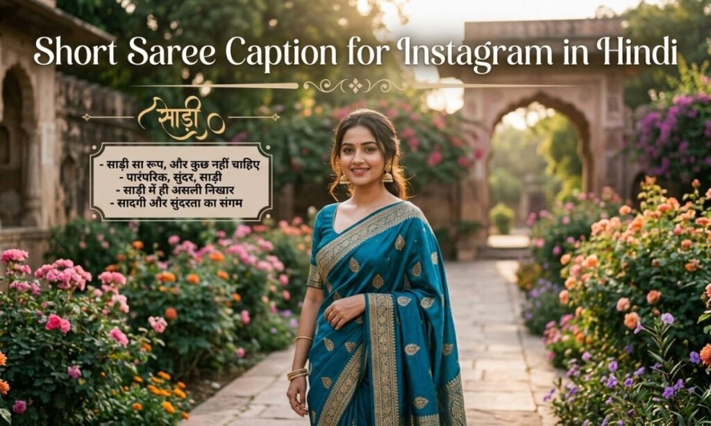 short-saree-caption-for-instagram-in-hindi