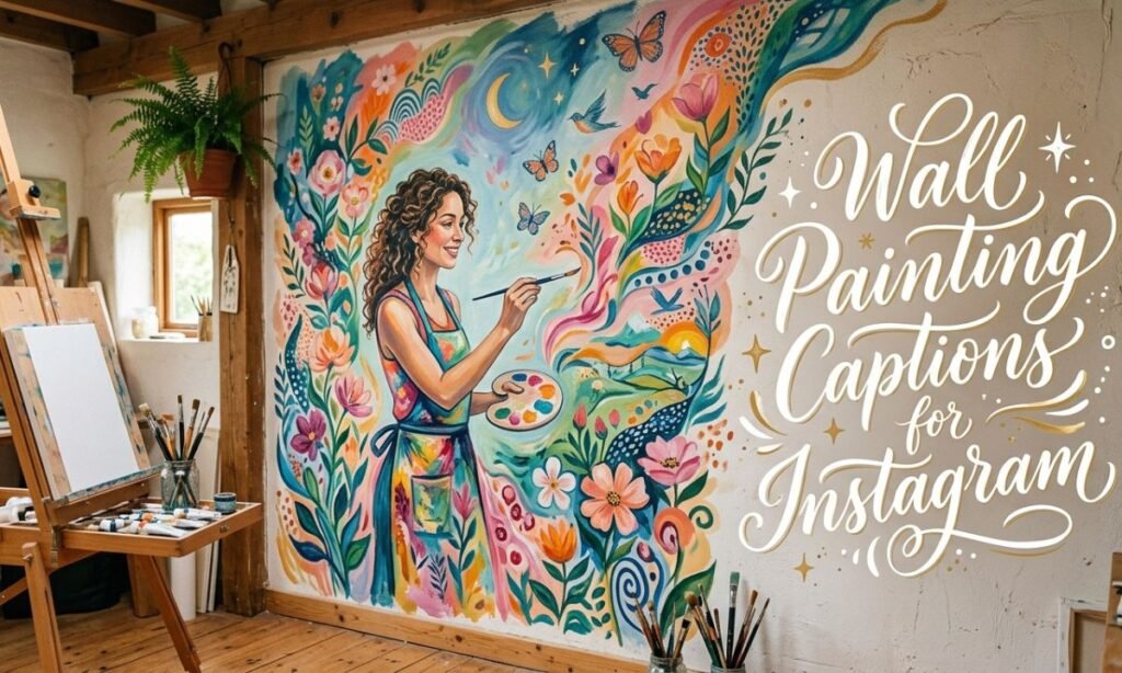 wall-painting-captions-for-instagram