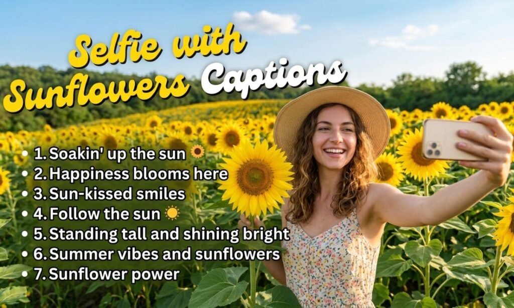 selfie-with-sunflowers-captions